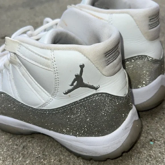 Nike Air Jordan 11 metallic Silver glitter - Picture 5 of 10